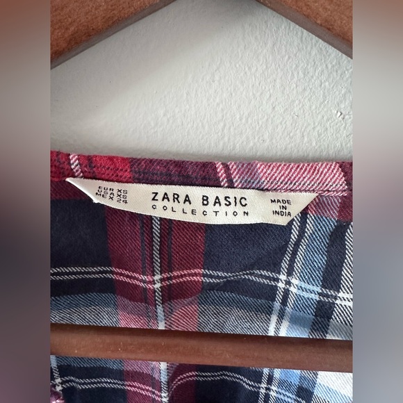 🟡2/30$ | Zara | Soft embroidery checkered top - Picture 12 of 12